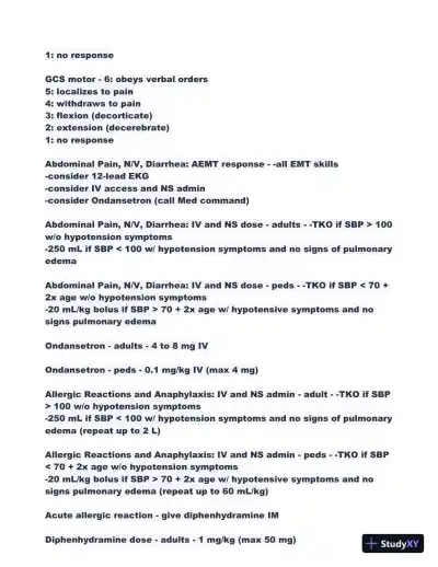 2024 REMS Clinical Guidelines Practice Exam with Answers (190 Solved Questions) - Page 5 preview image