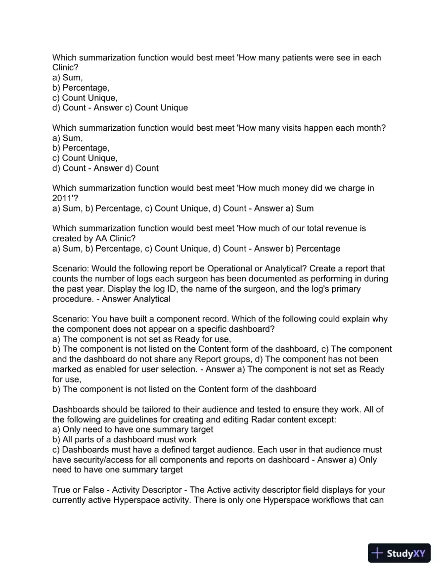 COG170 Cogito Epic Training Fundamentals Practice Exam with Answers (220 Solved Questions), page 9