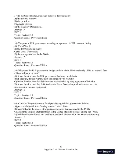 Macroeconomics 9th Edition Test Bank - Page 11 preview image