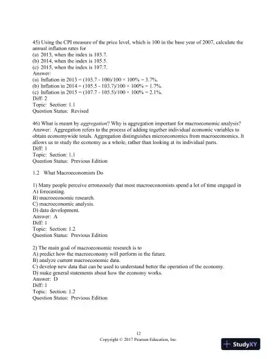 Macroeconomics 9th Edition Test Bank - Page 13 preview image