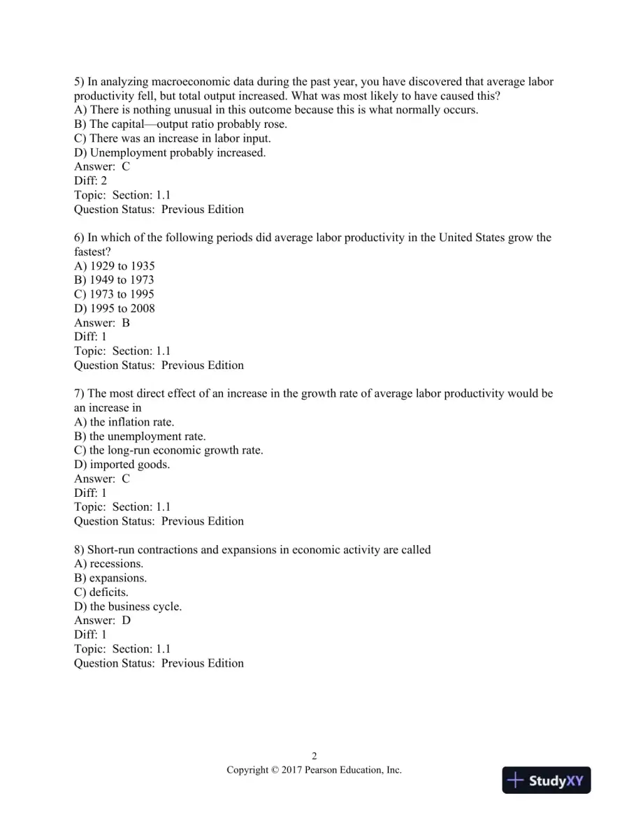 Macroeconomics 9th Edition Test Bank, page 3