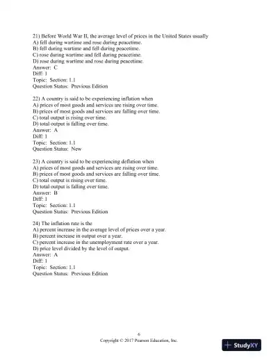 Macroeconomics 9th Edition Test Bank - Page 7 preview image
