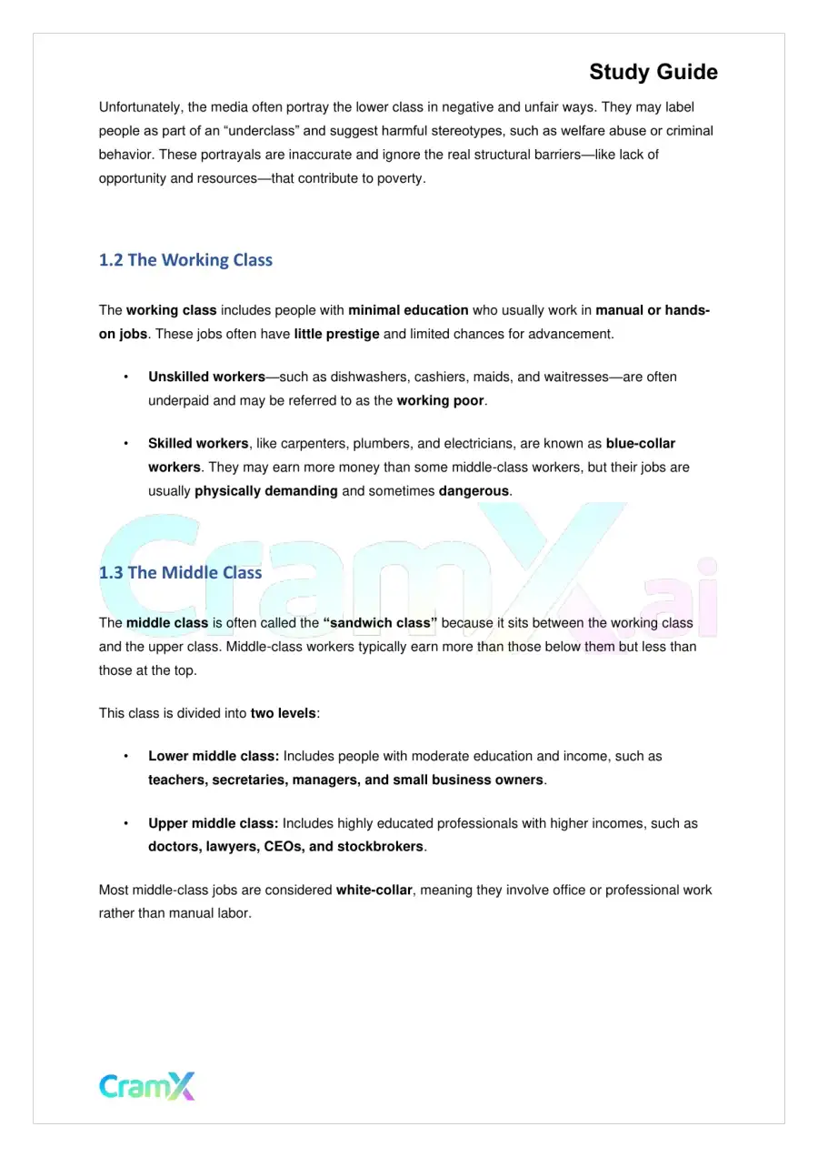 Sociology - Social and Global Stratification, page 2