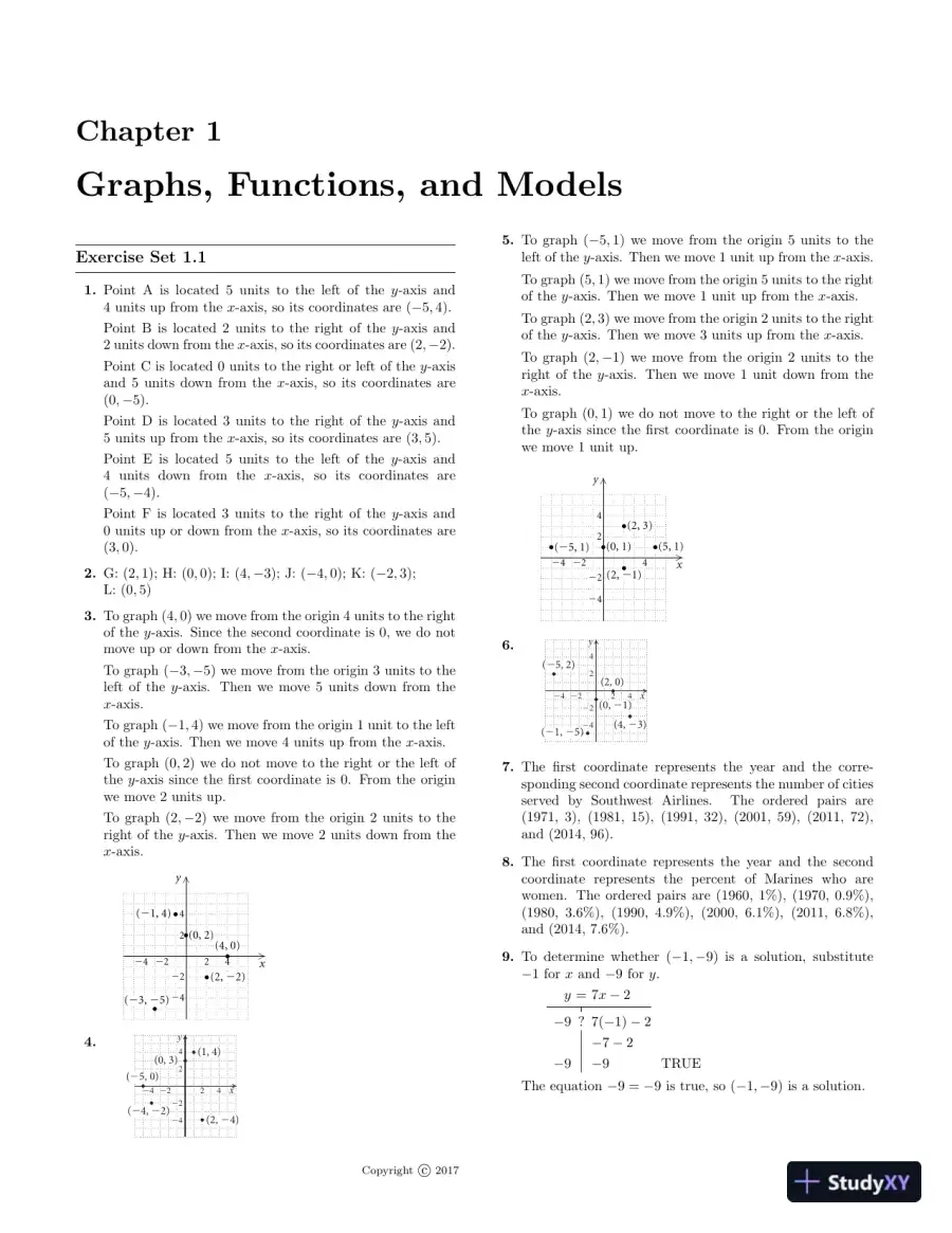 Solution Manual for Precalculus: Graphs and Models, A Right Triangle Approach, 6th Edition, page 16
