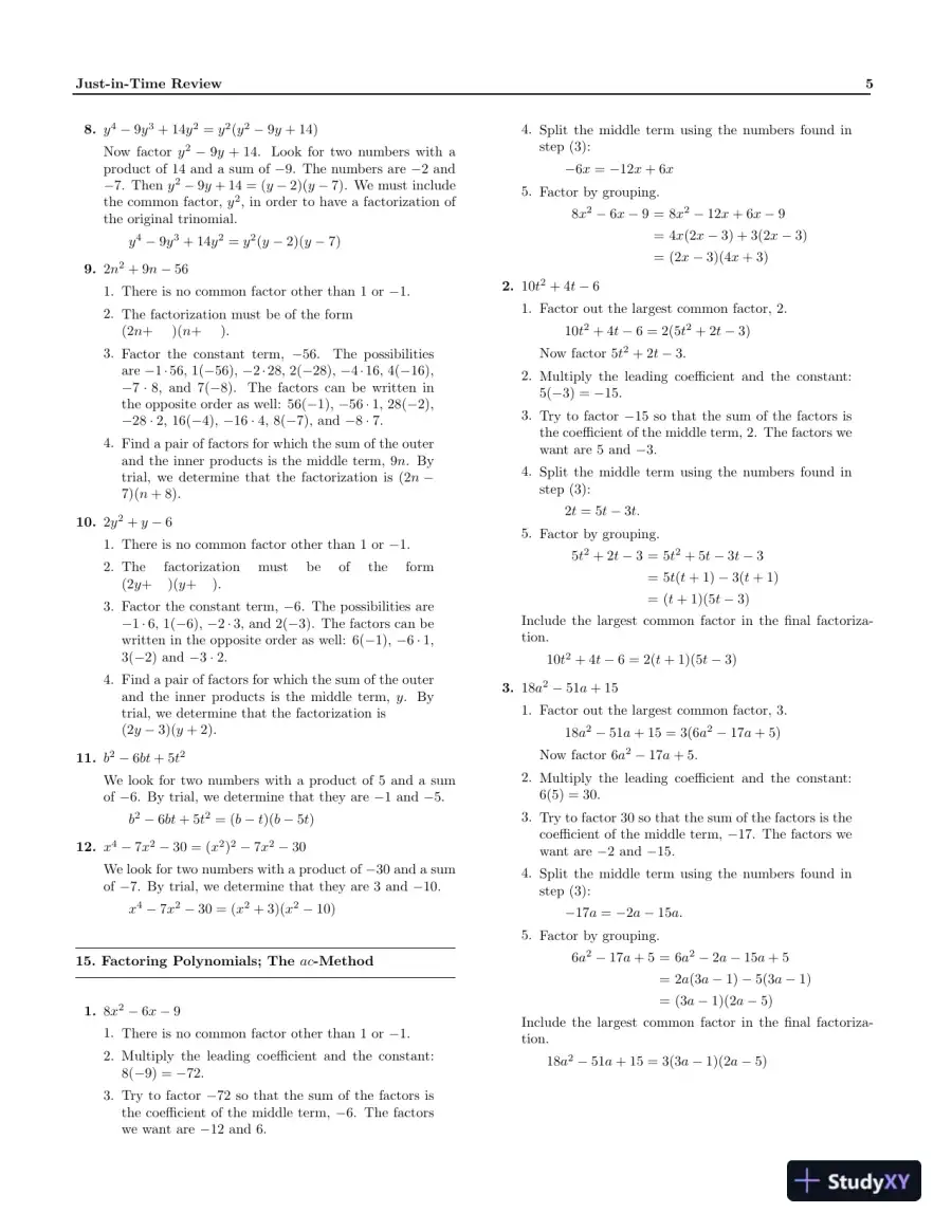 Solution Manual for Precalculus: Graphs and Models, A Right Triangle Approach, 6th Edition, page 8