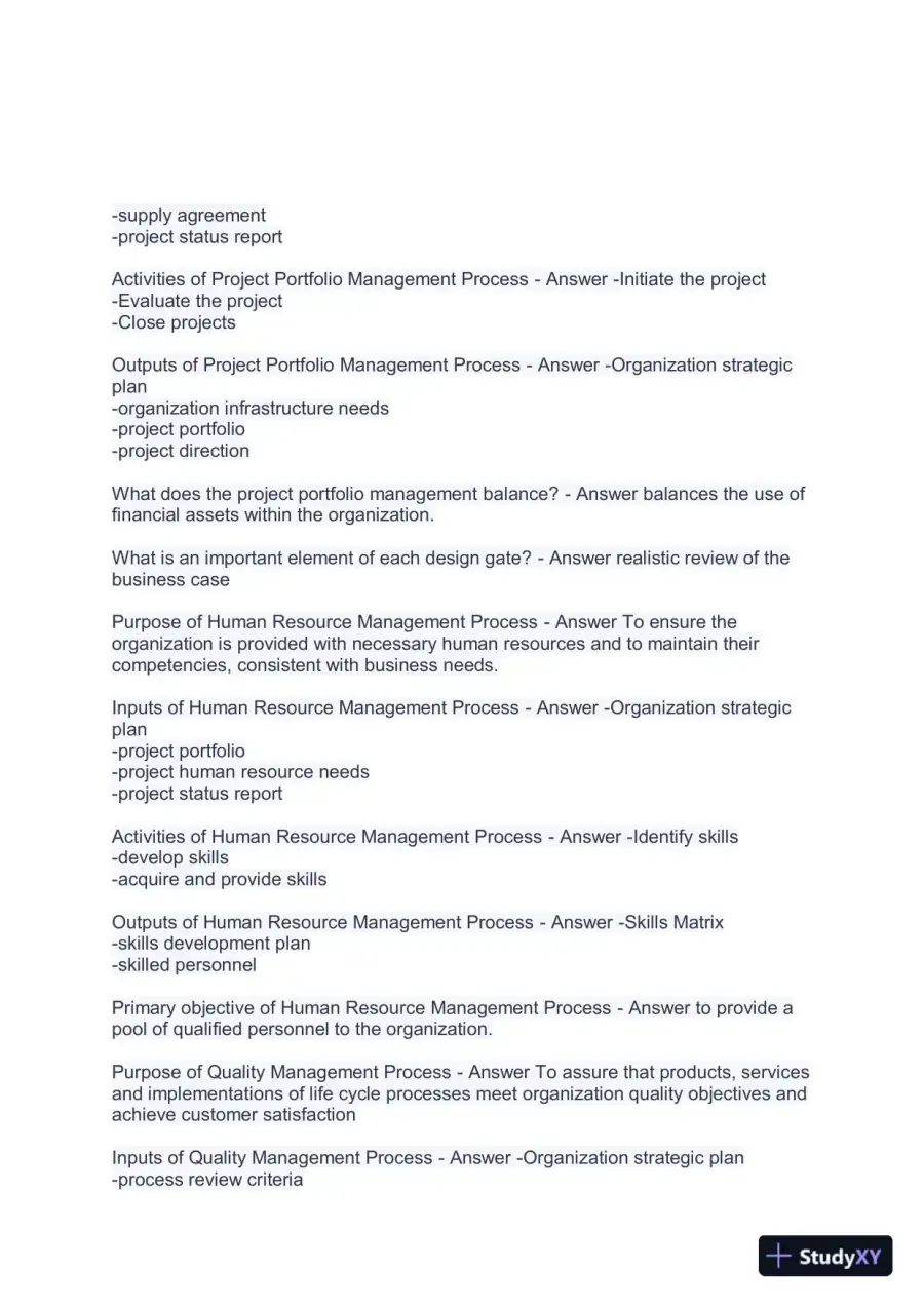 INCOSE Management CSEP Test With Answers (303 Solved Questions), page 10