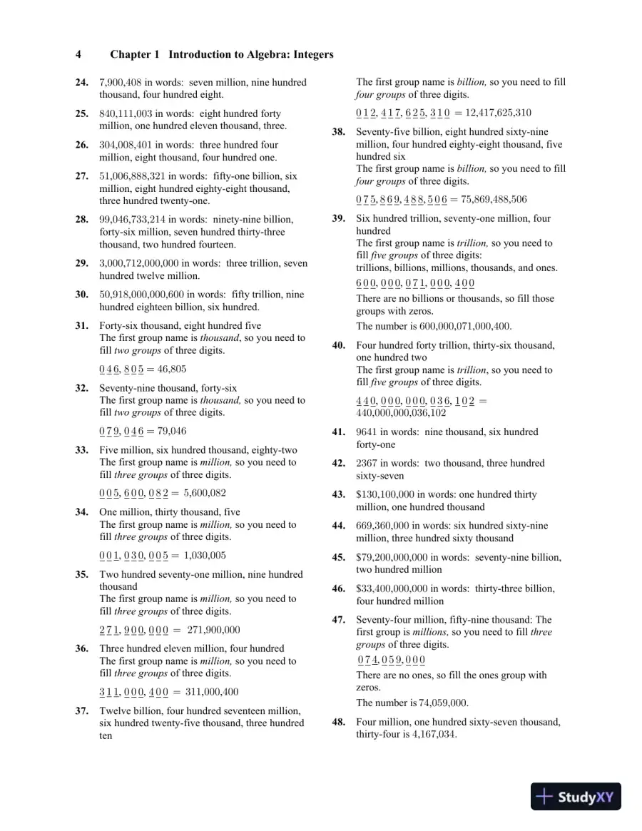 Solution Manual for Prealgebra, 6th Edition, page 10