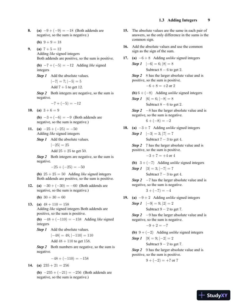 Solution Manual for Prealgebra, 6th Edition, page 15