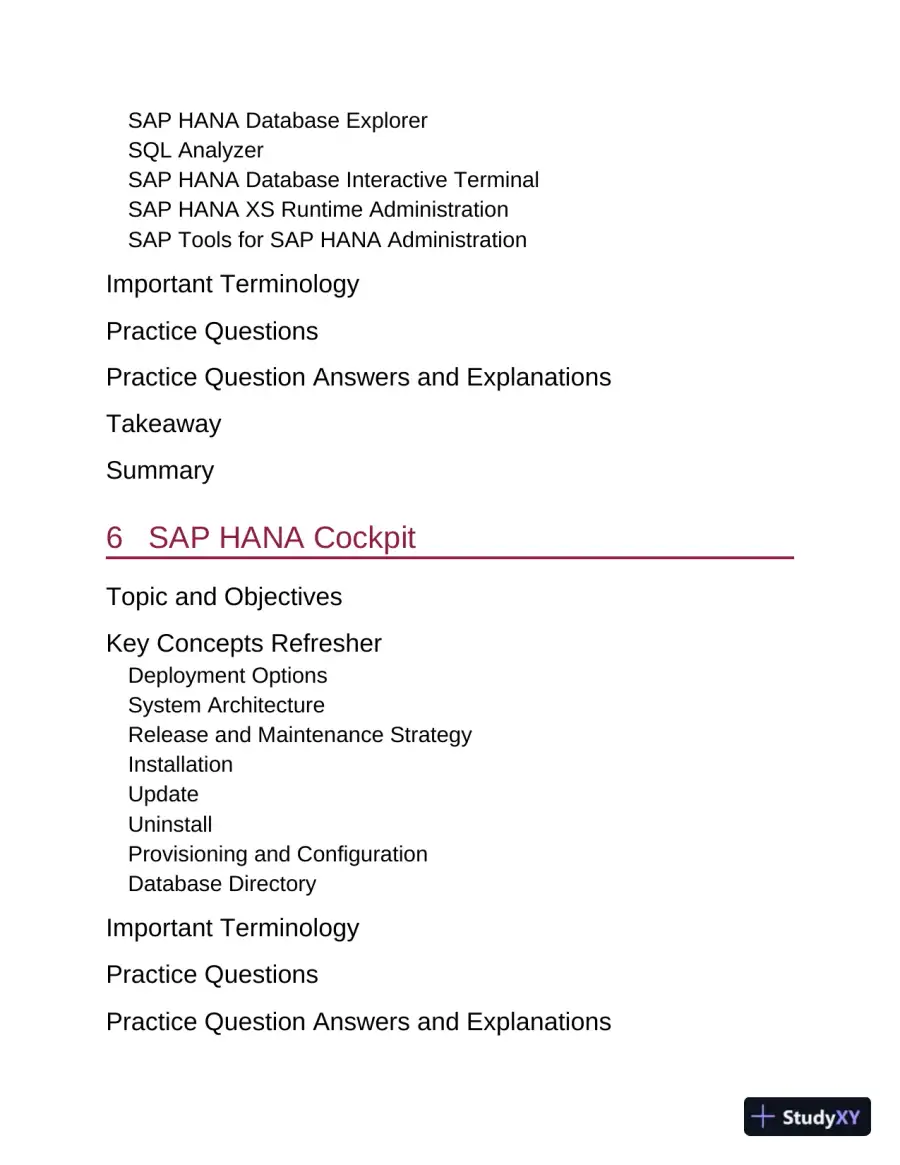 SAP HANA 2.0 Certification Guide: Technology Associate Exam (2021), page 15