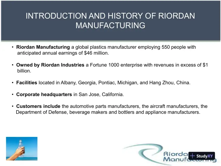 RIORDAN MANUFACTURING Business Systems - Team B BSA 502, page 4