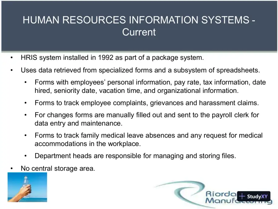 RIORDAN MANUFACTURING Business Systems - Team B BSA 502, page 5