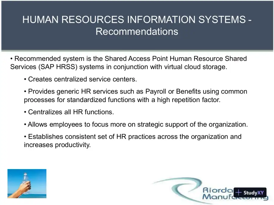 RIORDAN MANUFACTURING Business Systems - Team B BSA 502, page 6