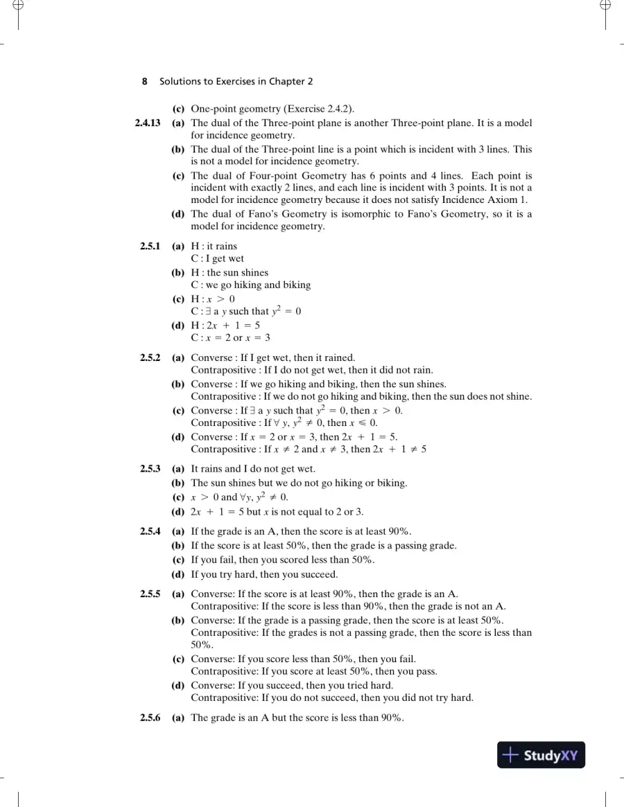 Solution Manual for Foundations of Geometry, 2nd Edition, page 11