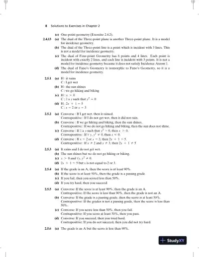 Solution Manual for Foundations of Geometry, 2nd Edition - Page 11 preview image