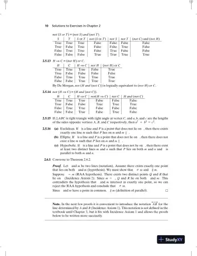 Solution Manual for Foundations of Geometry, 2nd Edition - Page 13 preview image