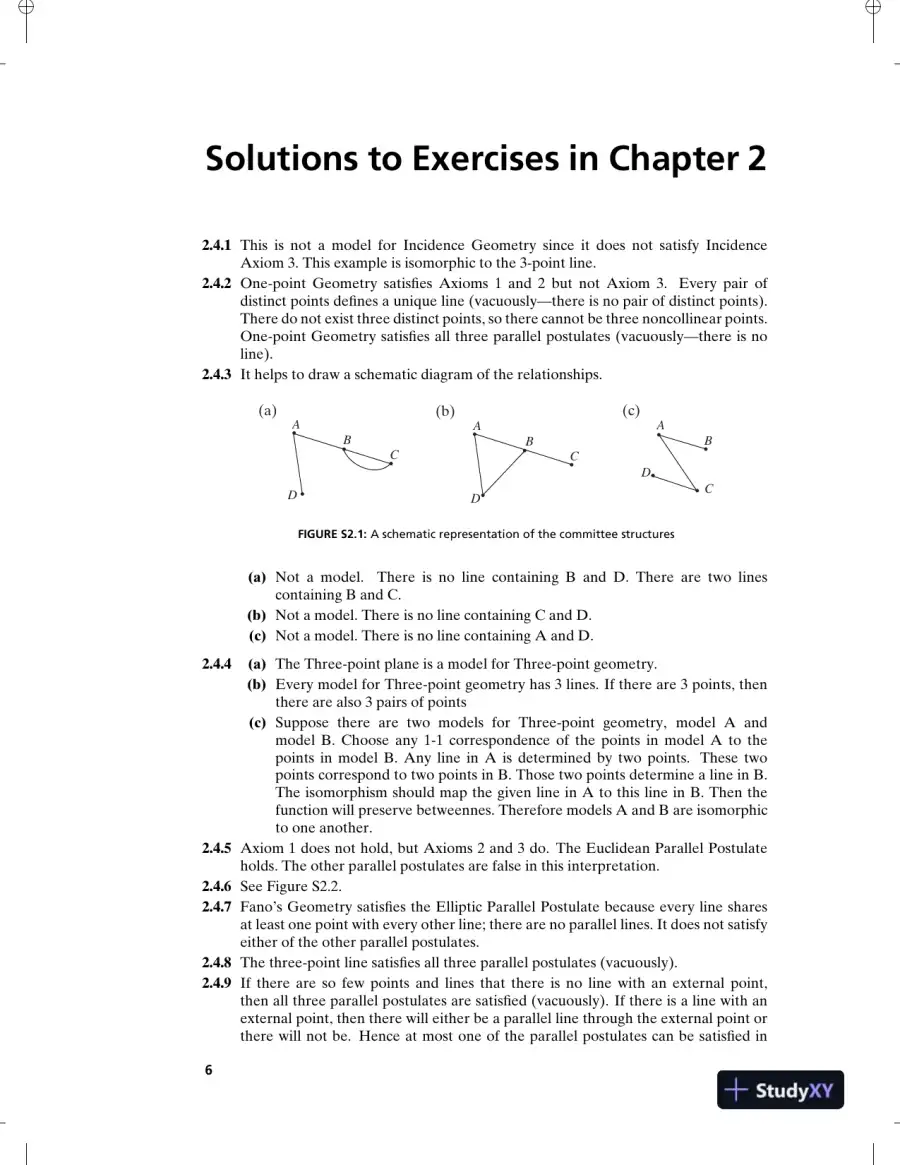 Solution Manual for Foundations of Geometry, 2nd Edition, page 9