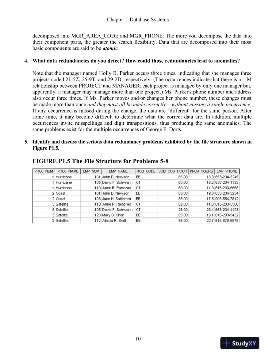 Solution Manual For Database Systems: Design, Implementation, and Management, 13th Edition, page 11