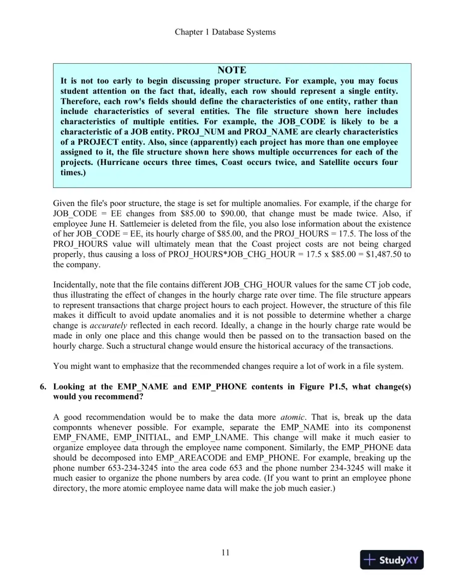 Solution Manual For Database Systems: Design, Implementation, and Management, 13th Edition, page 12