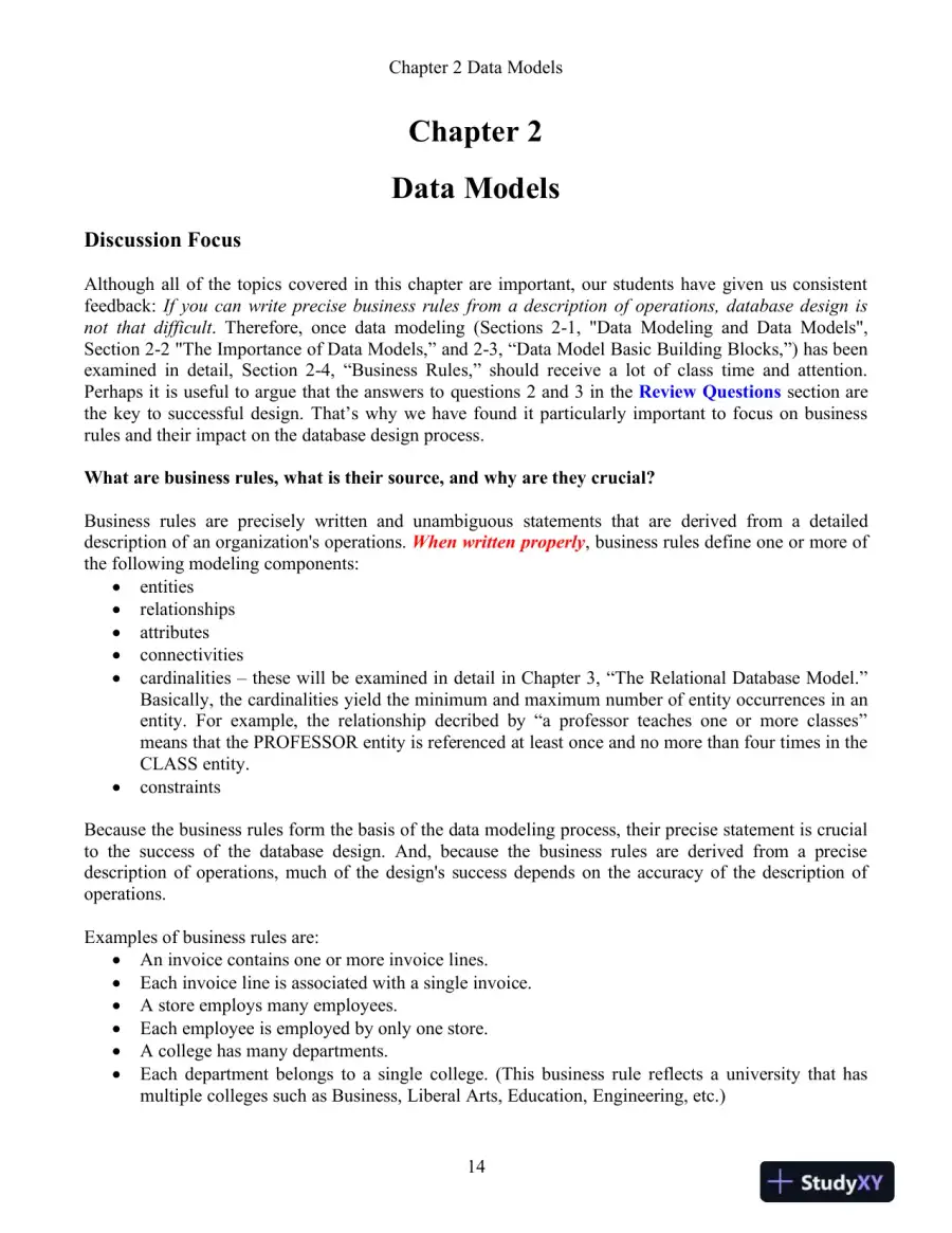 Solution Manual For Database Systems: Design, Implementation, and Management, 13th Edition, page 15