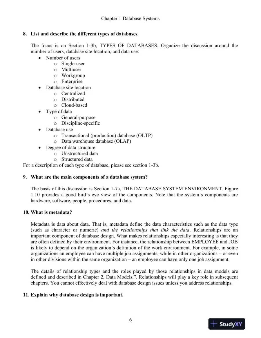 Solution Manual For Database Systems: Design, Implementation, and Management, 13th Edition, page 7