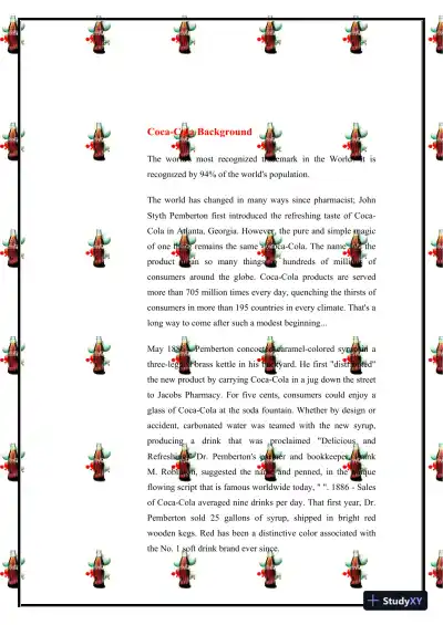 ITGD4105.101 : Information Technology Planning and Management plan about Coca-Cola Company - Page 10 preview image
