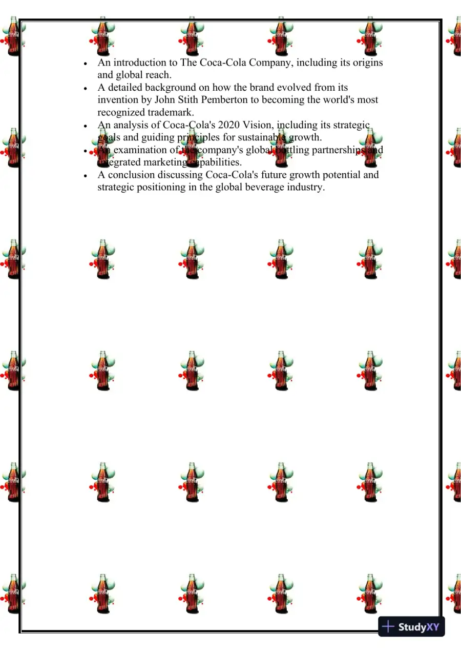 ITGD4105.101 : Information Technology Planning and Management plan about Coca-Cola Company, page 3