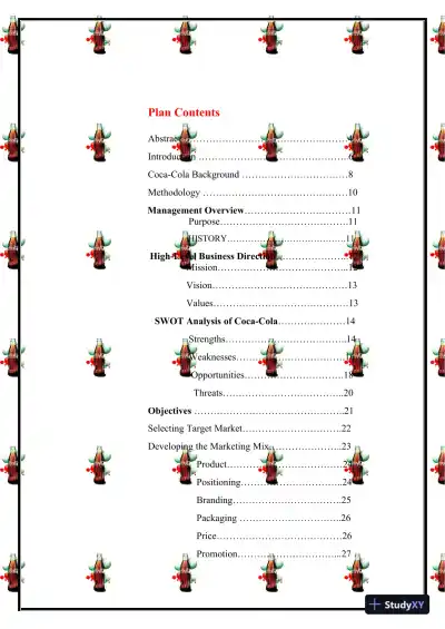 ITGD4105.101 : Information Technology Planning and Management plan about Coca-Cola Company - Page 4 preview image