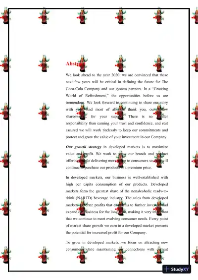 ITGD4105.101 : Information Technology Planning and Management plan about Coca-Cola Company - Page 6 preview image