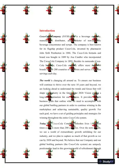 ITGD4105.101 : Information Technology Planning and Management plan about Coca-Cola Company - Page 8 preview image