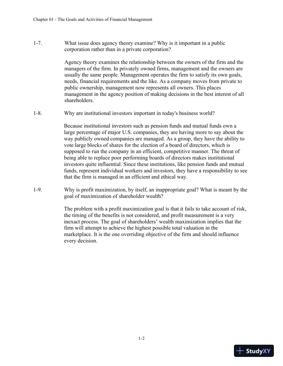 Corporate Finance Foundations Global Edition Solution Manual, page 3