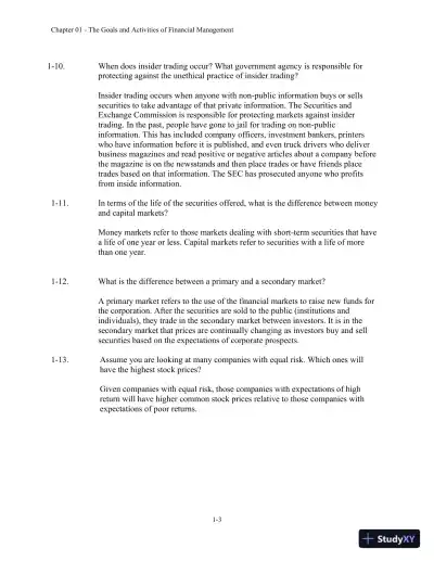 Corporate Finance Foundations Global Edition Solution Manual - Page 4 preview image