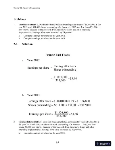 Corporate Finance Foundations Global Edition Solution Manual - Page 9 preview image
