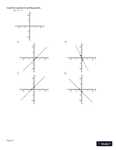 Test Bank for Algebra and Trigonometry Enhanced with Graphing Utilities , 7th Edition - Page 13 preview image