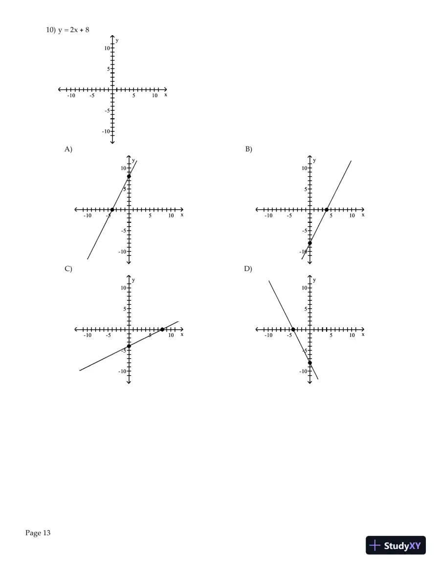 Test Bank for Algebra and Trigonometry Enhanced with Graphing Utilities , 7th Edition, page 14