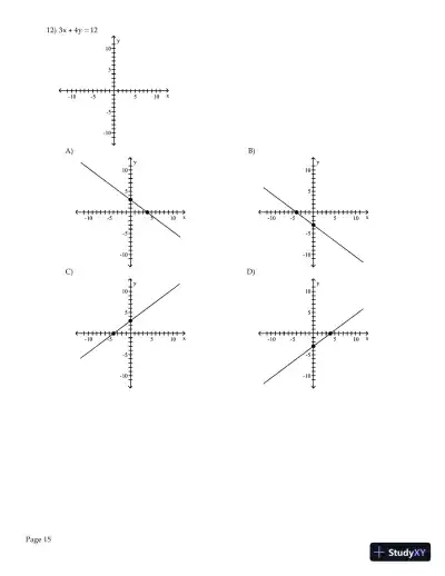 Test Bank for Algebra and Trigonometry Enhanced with Graphing Utilities , 7th Edition - Page 16 preview image