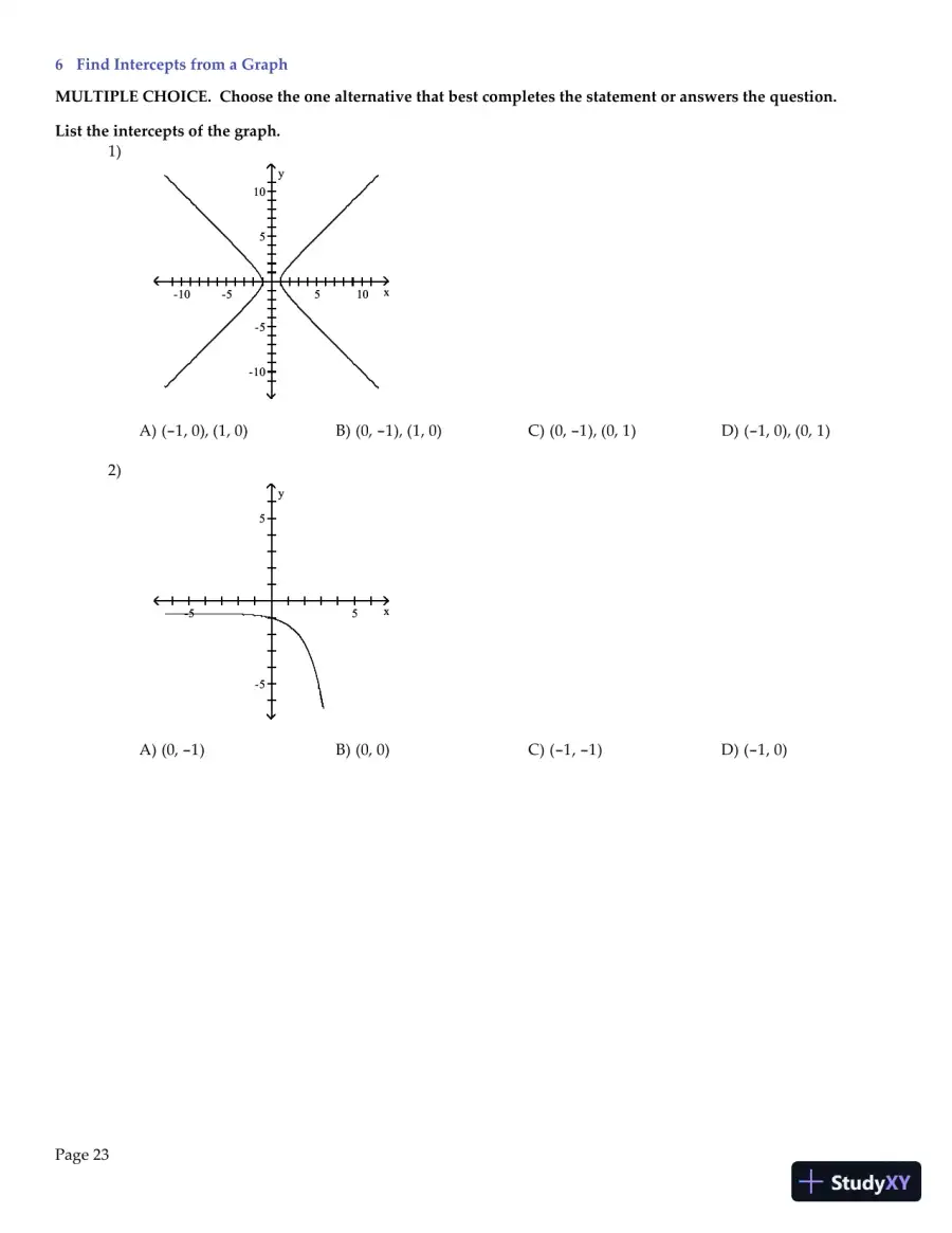Test Bank for Algebra and Trigonometry Enhanced with Graphing Utilities , 7th Edition, page 24