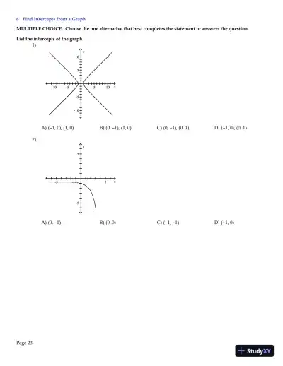 Test Bank for Algebra and Trigonometry Enhanced with Graphing Utilities , 7th Edition - Page 24 preview image