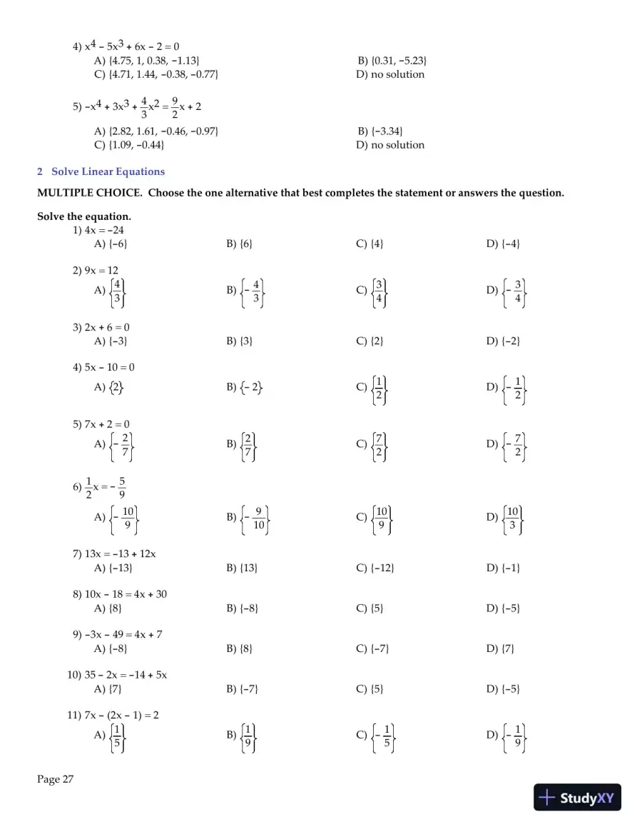 Test Bank for Algebra and Trigonometry Enhanced with Graphing Utilities , 7th Edition, page 28