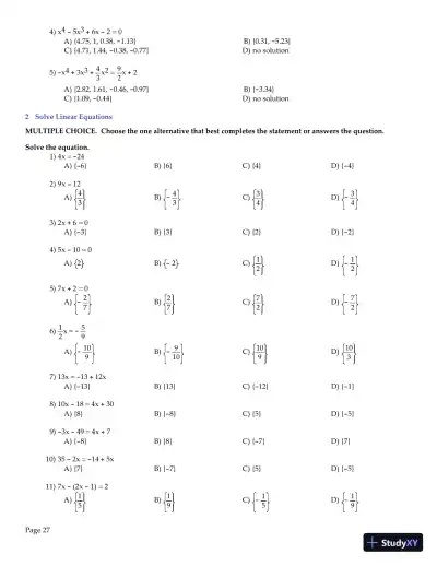 Test Bank for Algebra and Trigonometry Enhanced with Graphing Utilities , 7th Edition - Page 28 preview image