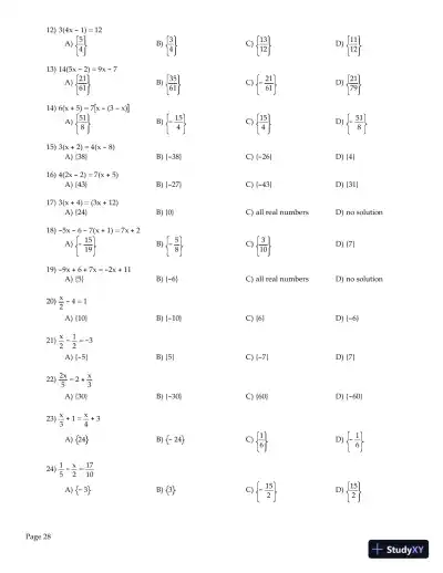 Test Bank for Algebra and Trigonometry Enhanced with Graphing Utilities , 7th Edition - Page 29 preview image