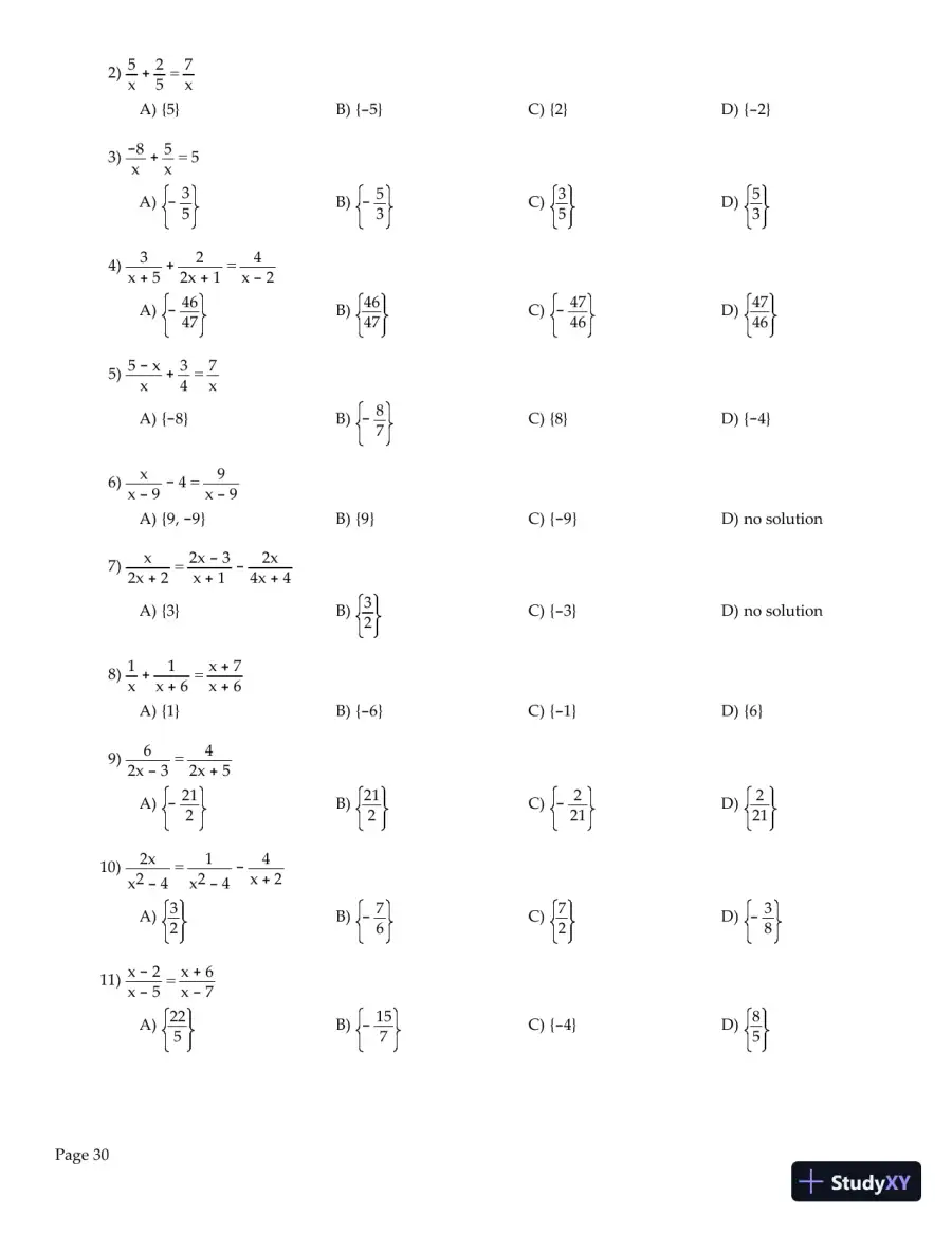 Test Bank for Algebra and Trigonometry Enhanced with Graphing Utilities , 7th Edition, page 31
