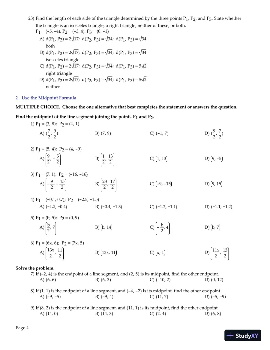 Test Bank for Algebra and Trigonometry Enhanced with Graphing Utilities , 7th Edition, page 5