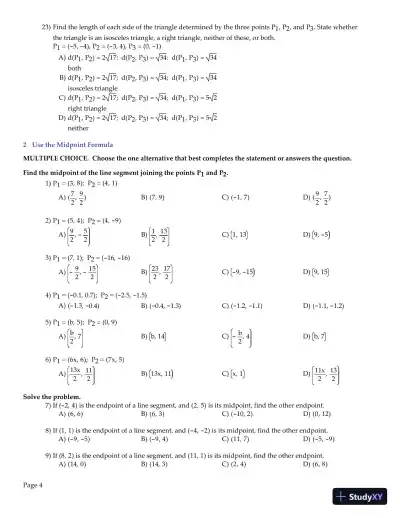 Test Bank for Algebra and Trigonometry Enhanced with Graphing Utilities , 7th Edition - Page 5 preview image
