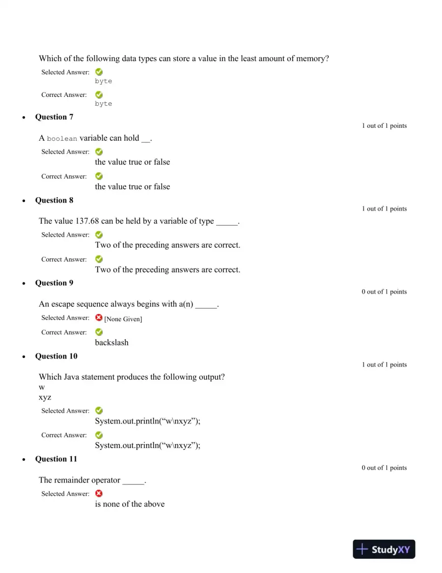 Java Programming Concepts and Operations Assignment, page 3