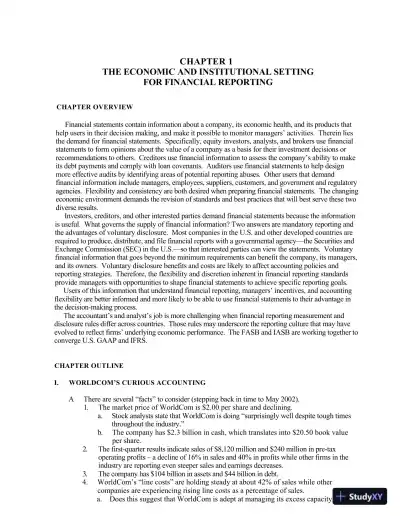 Solution Manual for Financial Reporting and Analysis, 6th Edition - Page 1 preview image