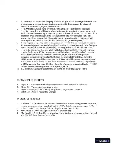 Solution Manual for Financial Reporting and Analysis, 6th Edition - Page 29 preview image