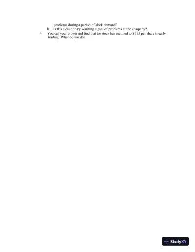 Solution Manual for Financial Reporting and Analysis, 6th Edition - Page 3 preview image