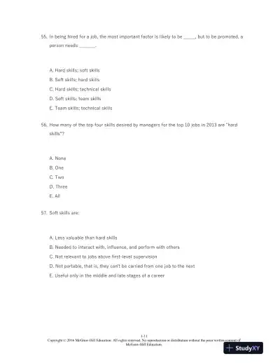 Organizational Behavior: A Practical, Problem-Solving Approach 1st Edition Test Bank - Page 12 preview image