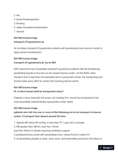 2024-2025 LA County Protocols Practice Exam with Answers (113 Solved Questions) - Page 6 preview image