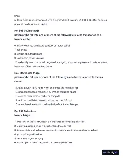 2024-2025 LA County Protocols Practice Exam with Answers (113 Solved Questions) - Page 7 preview image